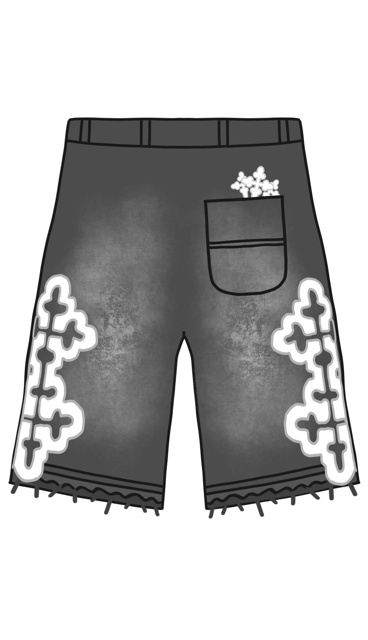 Short Denim Gris