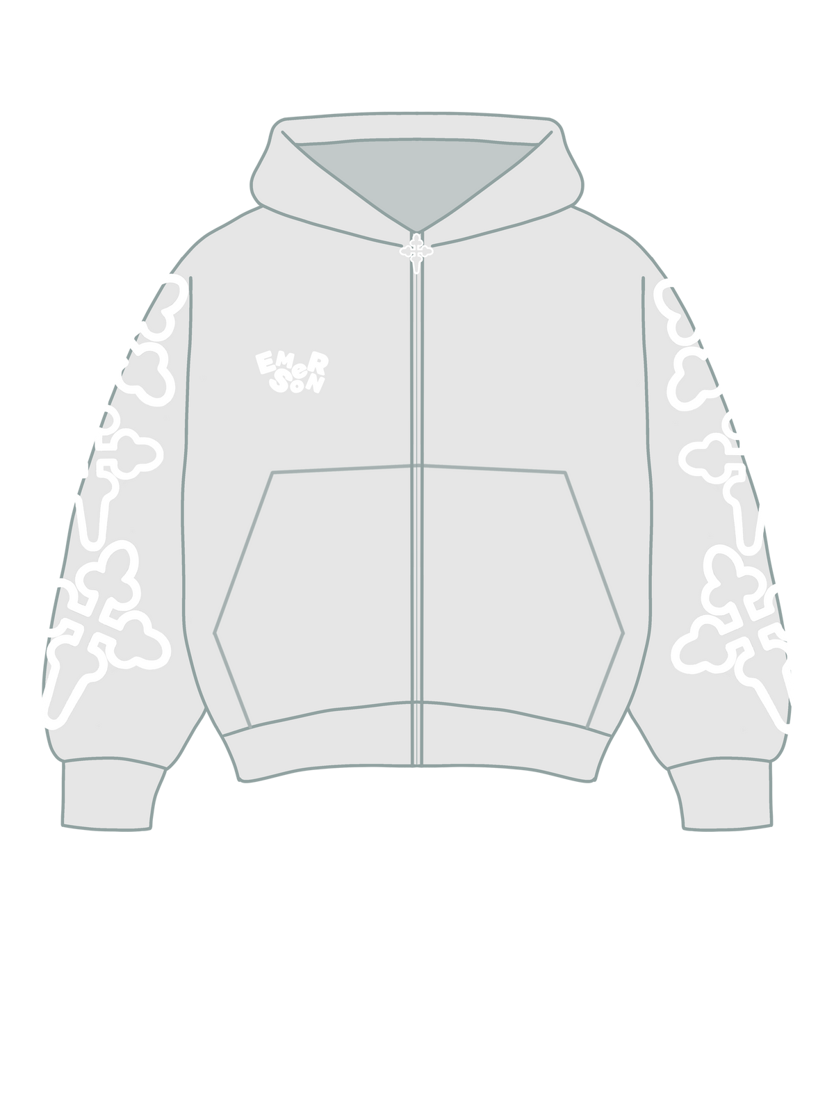 Sudadera Gris Puff