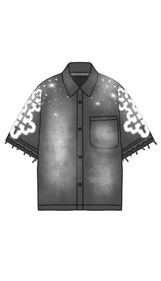 Chaqueta Denim Gris