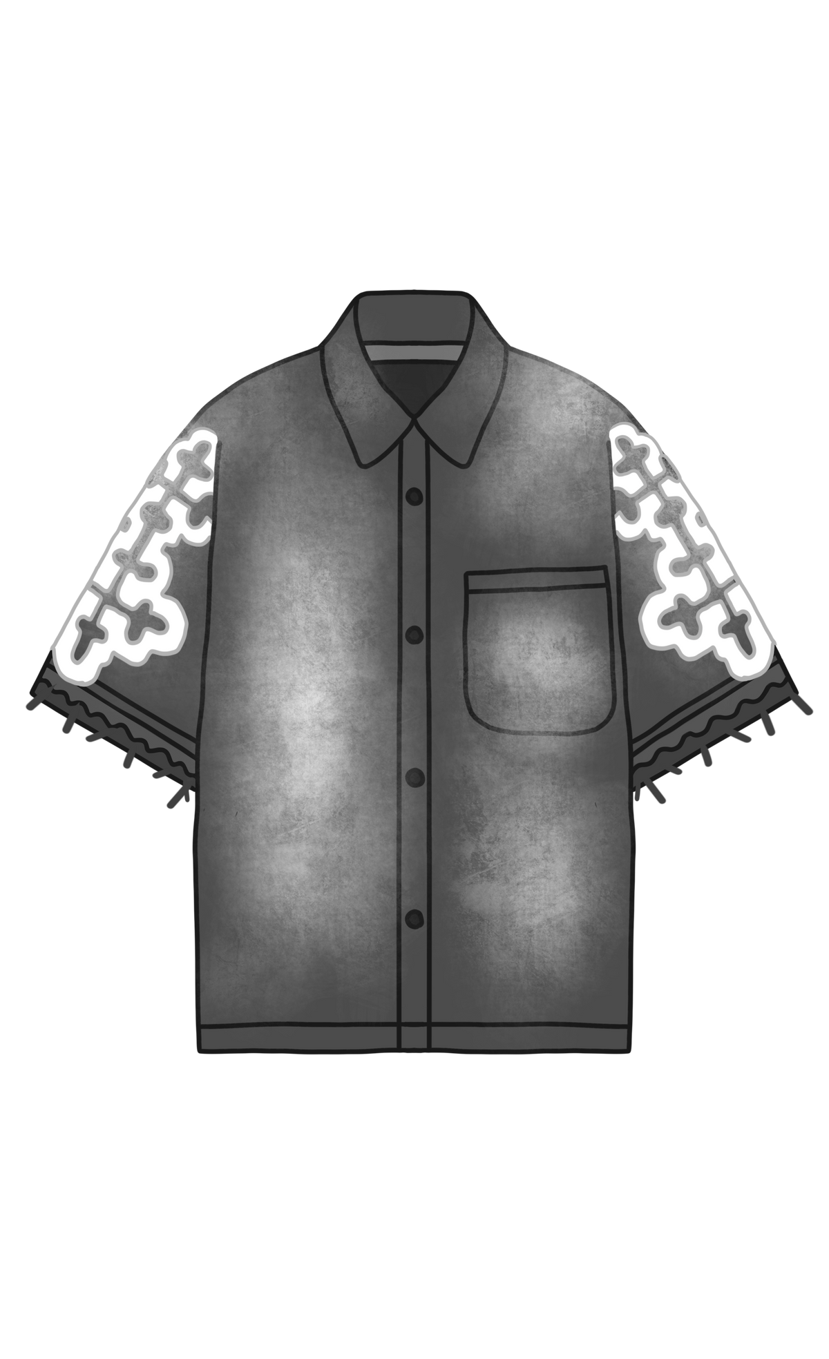Chaqueta Denim Gris